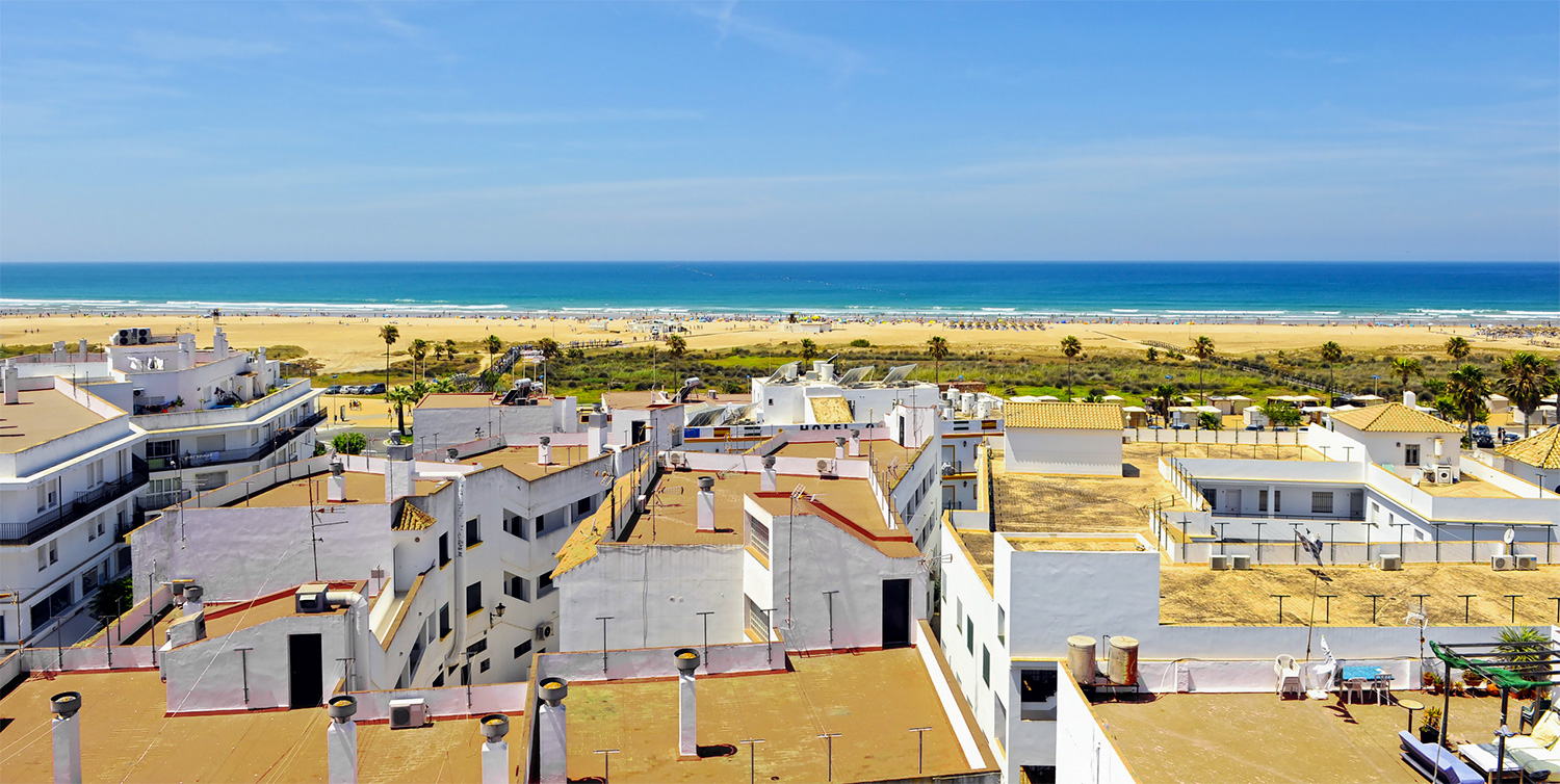 Conil de la Frontera on the Costa de la Luz, is a seaside resort on the  Atlantic coast in Cadiz province, Andalucia, with stunning white sand  beaches