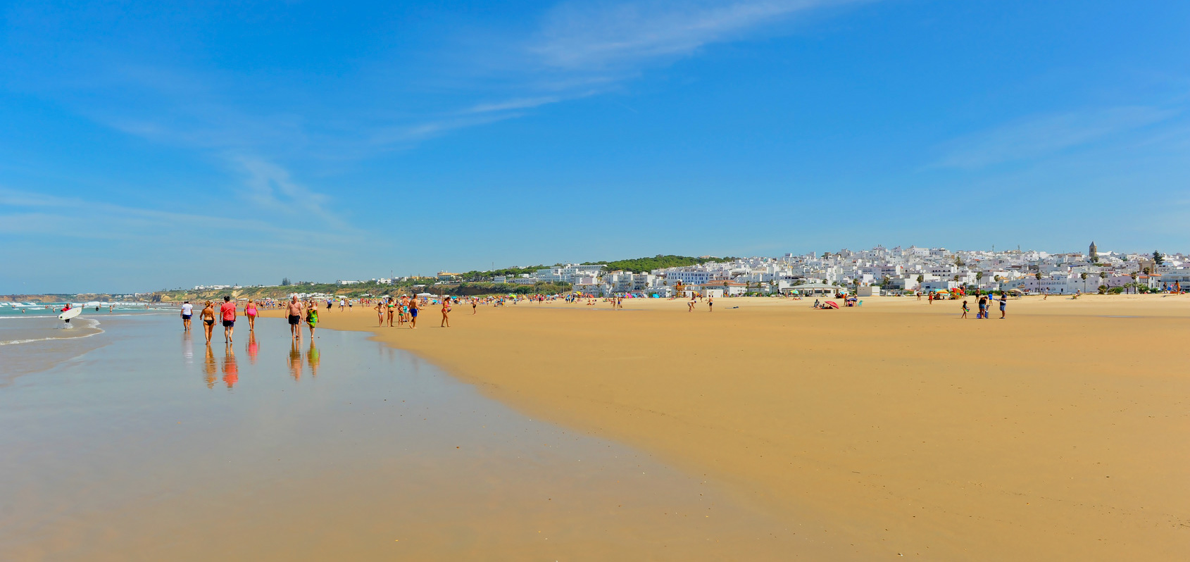 Conil de la Frontera on the Costa de la Luz, is a seaside resort on the  Atlantic coast in Cadiz province, Andalucia, with stunning white sand  beaches